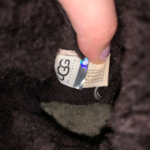 Ugg Bailey Button leather brown Boots 8 - Picture 6 of 6